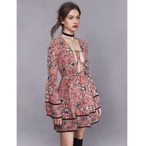 For Love & Lemons Ayla Plunging Dress